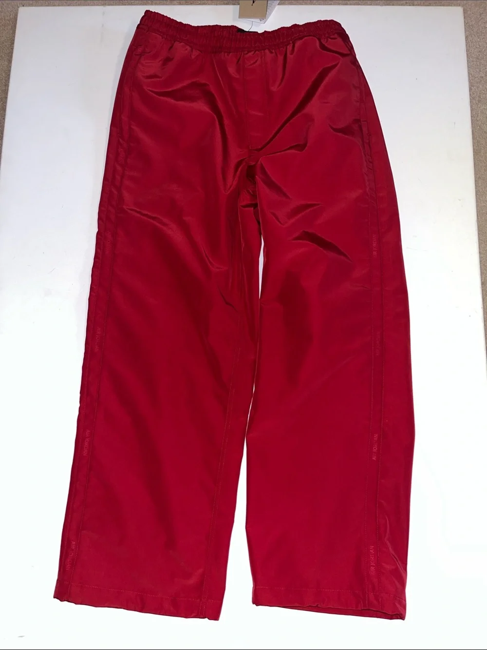 Nike Air Jordan Wings Track Pants Mens M Red Storm Fit Air Jordan on legs $110